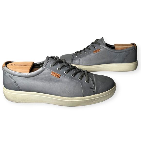ECCO Men Soft 7 Sneaker Leather Gray EU 46 US 13 - Picture 6 of 8